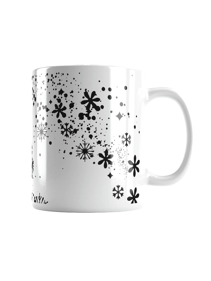 Starry Snowflake White Glossy Mug product image (2)