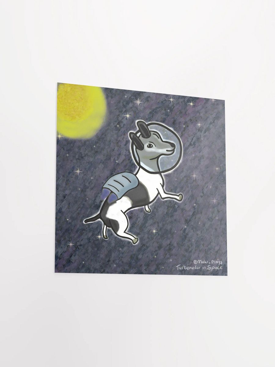 Turbonator in Space 10x10" print product image (3)