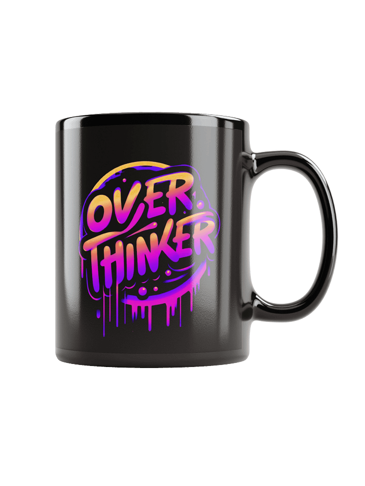 OVERTHINKER – Neon Graffiti Text for Urban Style Lovers product image (1)
