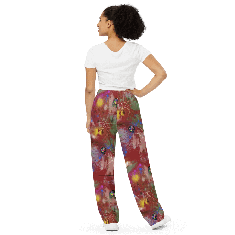 SplatterWear #2 Wide Unisex Pants/Radish product image (5)