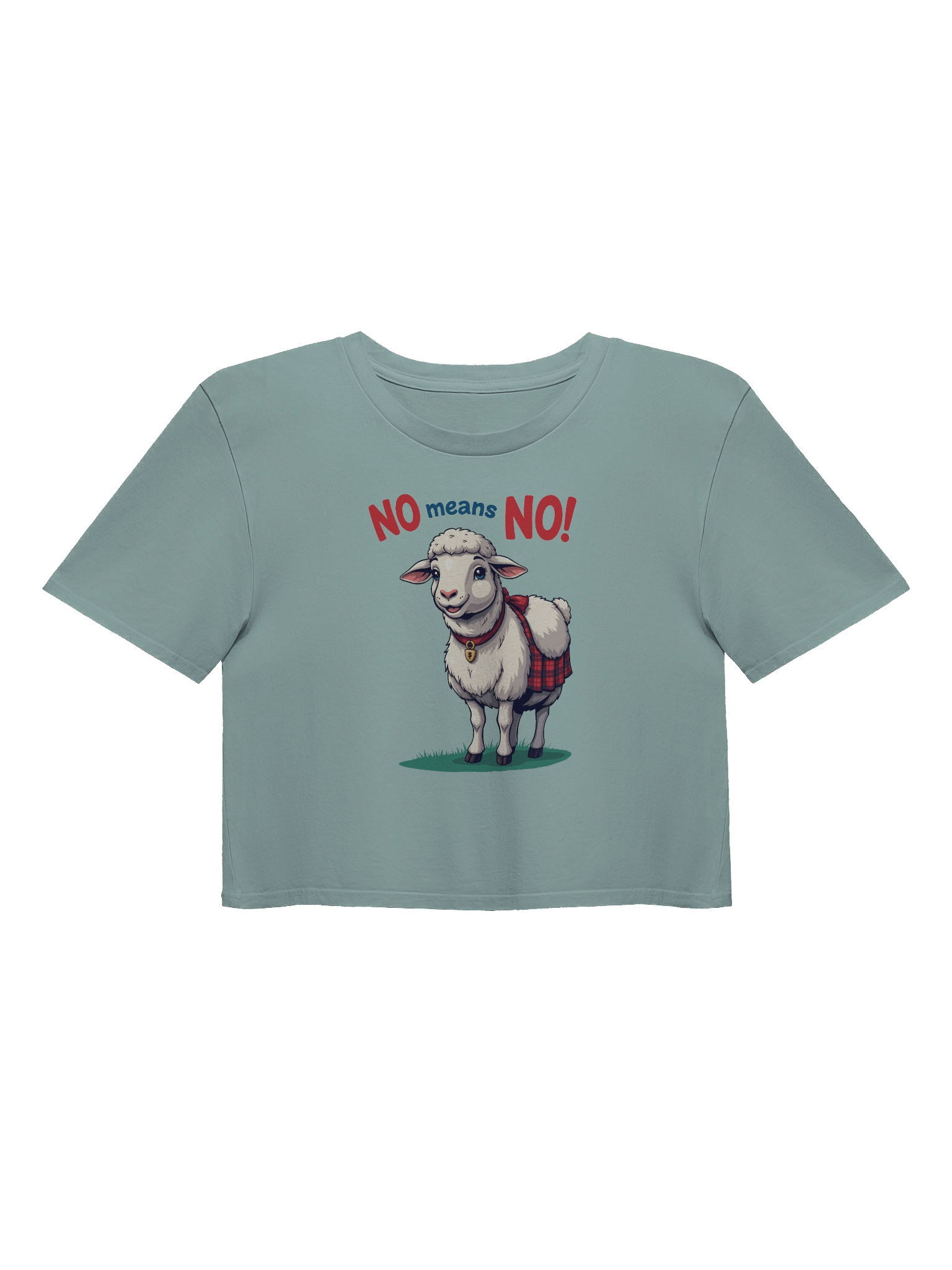 No Means No! Sheep Protest Crop Top product image (3)