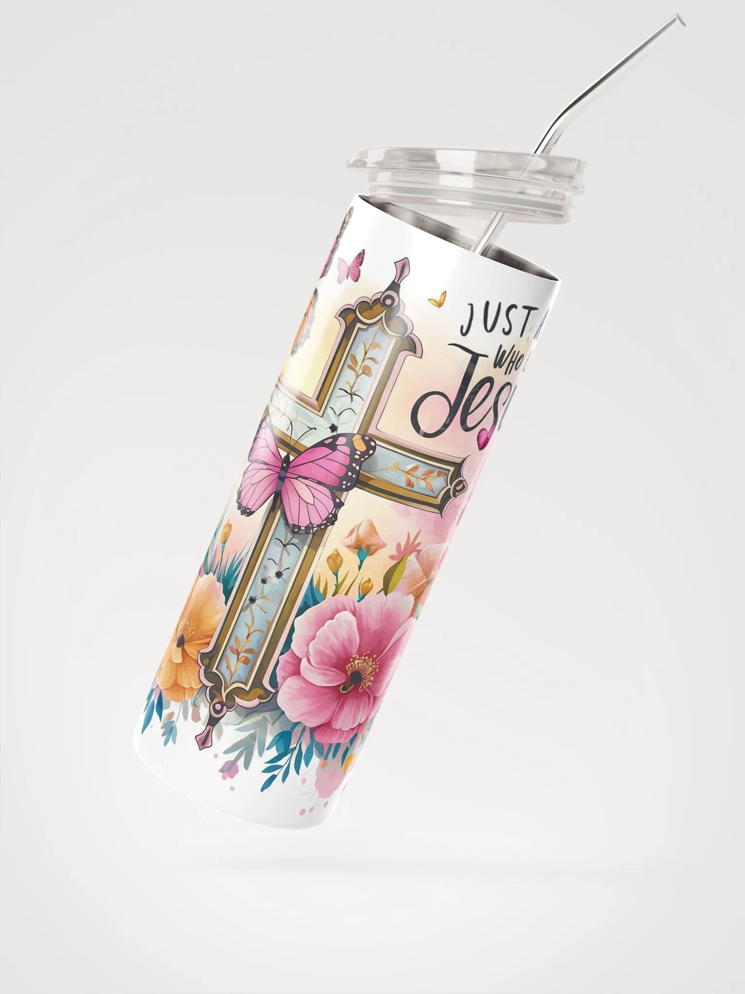 Just a Girl Who Loves Jesus Stainless Steel Tumbler product image (3)