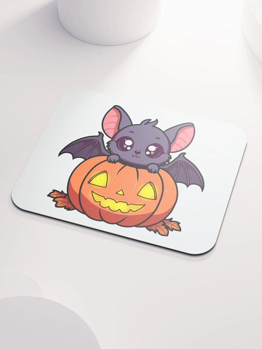 Festive Bat and Pumpkin Mouse Pad product image (3)