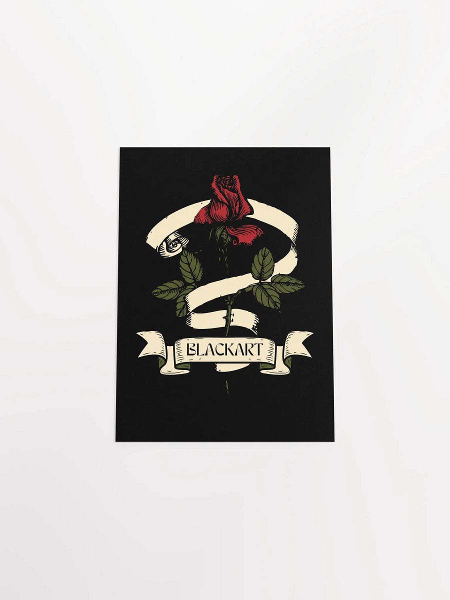 Vintage Rose Ribbon Matte Poster product image (4)