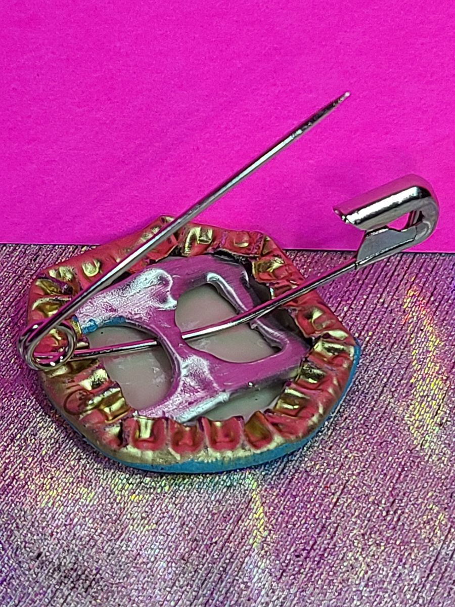 Mushroom Meadow PLUR Kingdom Bottle Cap Pin product image (5)