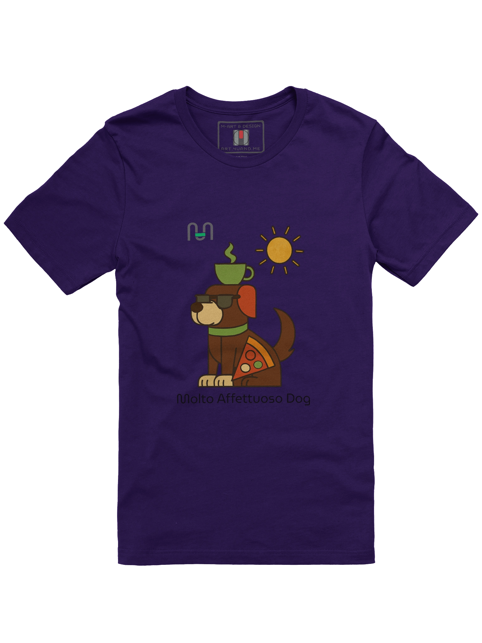 Espresso Pup Pizza Charm Tee – M Style - M-Art & Design product image (1)