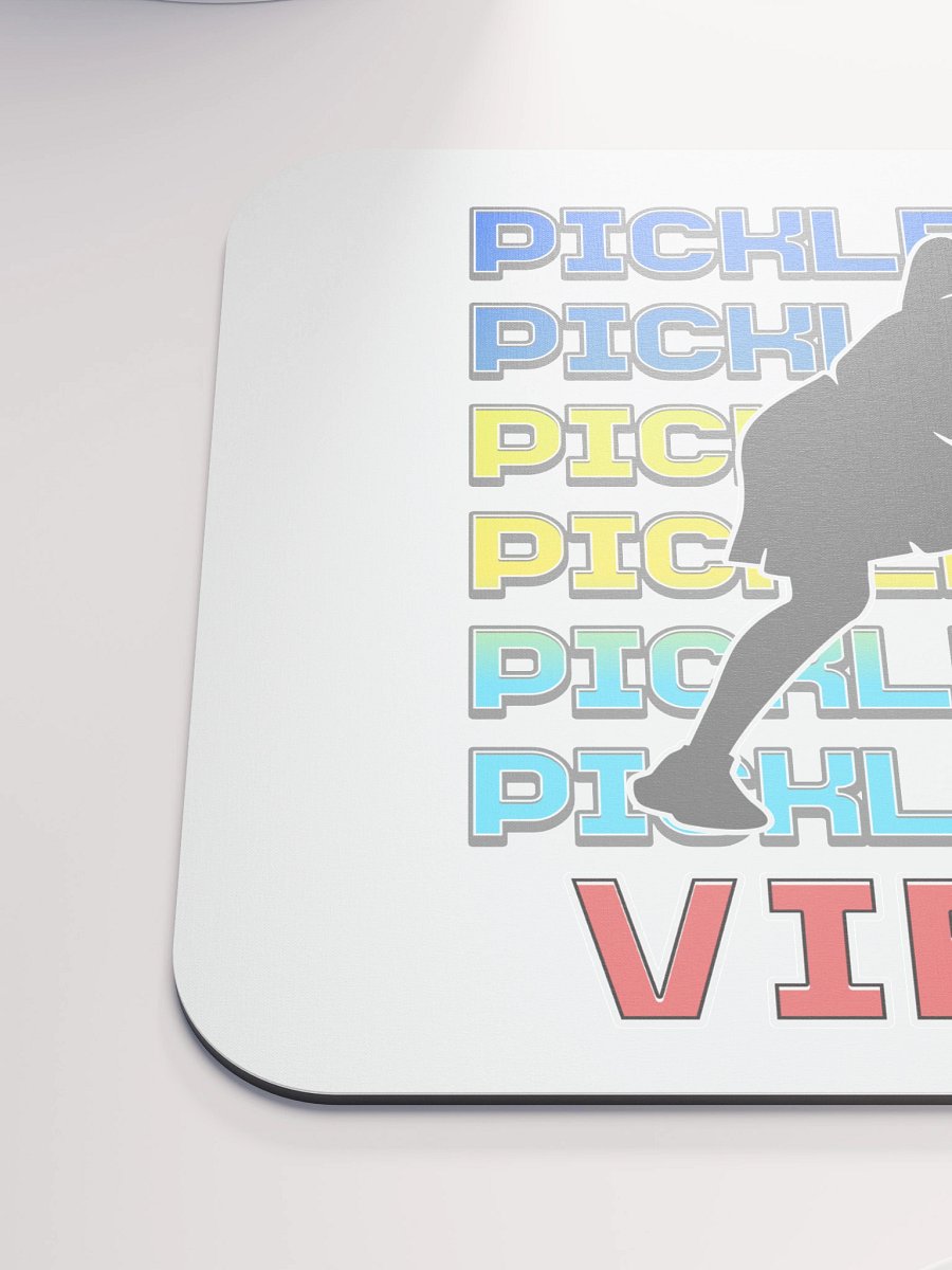 Pickleball Vibes Line Female Vibrant Mouse Pad product image (6)