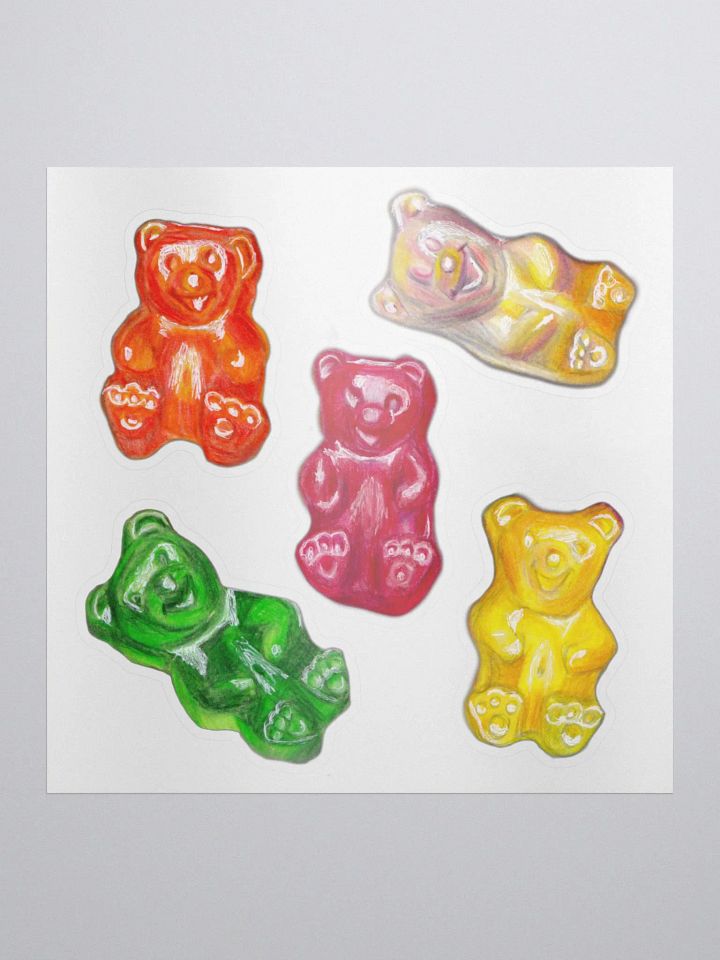 Gummy Bears - 5 mini Stickers product image (1)