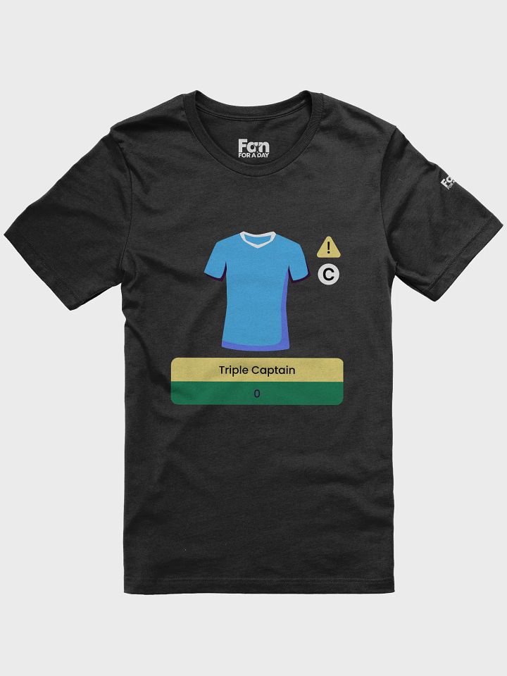 Sky Blue Triple Captain Fantasy Football T-shirt product image (1)