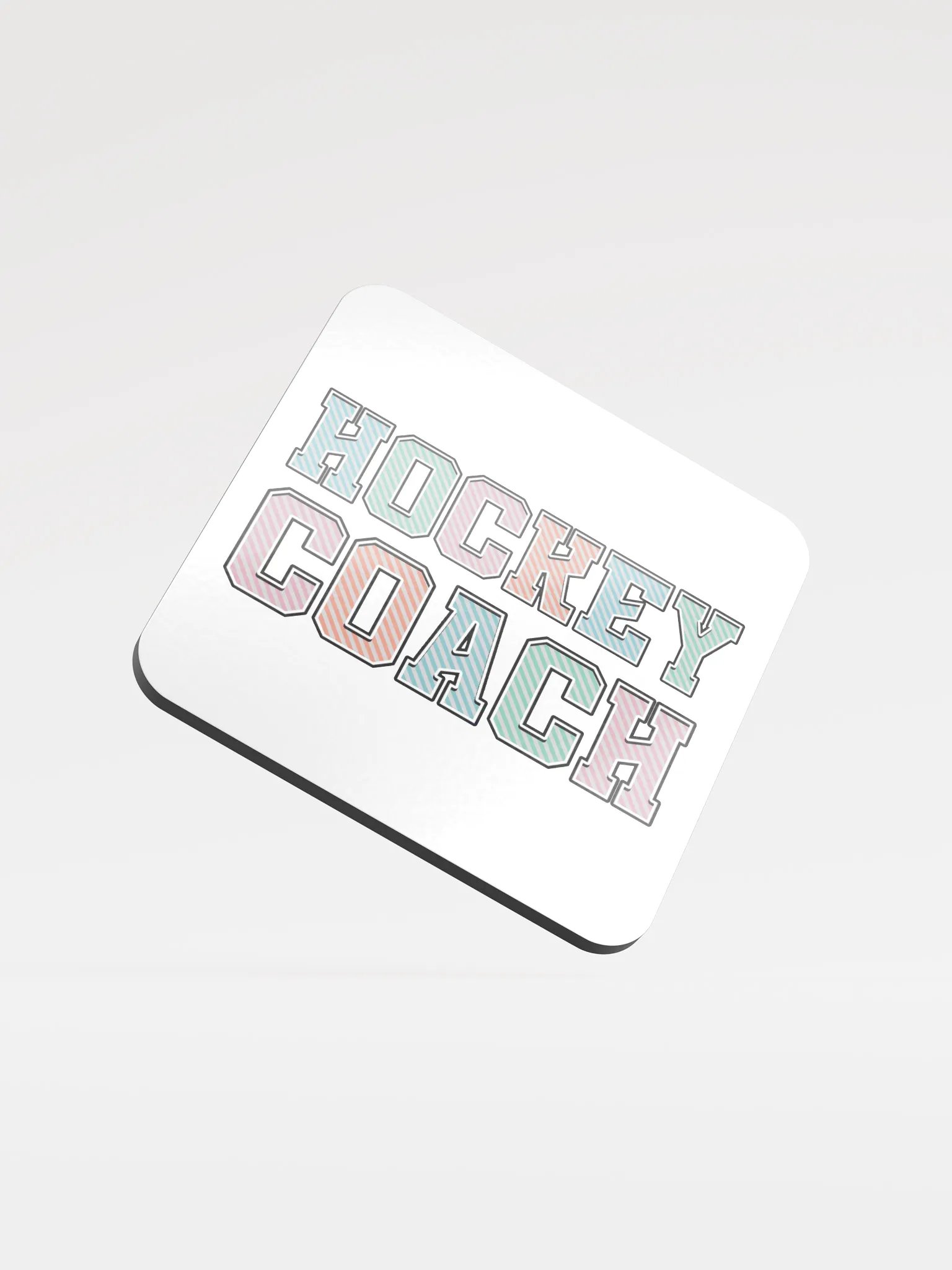 Hockey Coach Striped Cork Coaster product image (2)