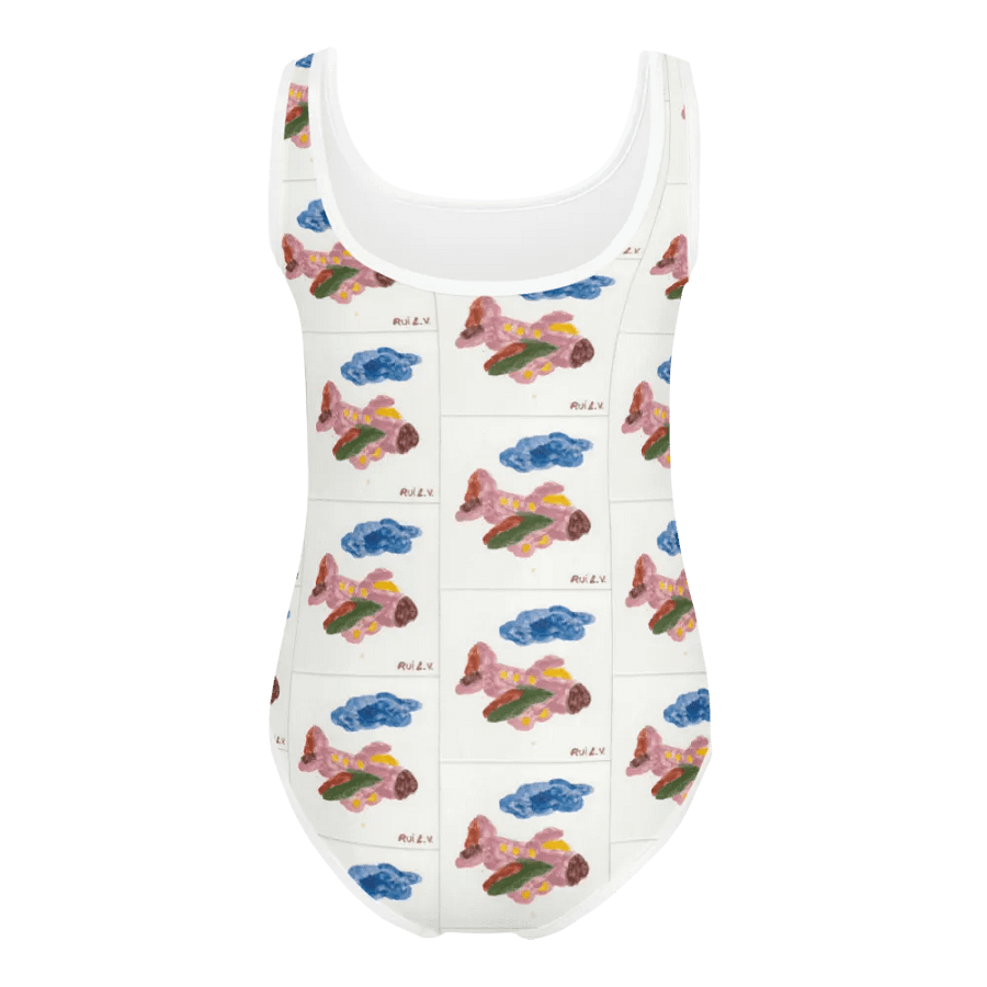 Kid Airplane (All-Over Print Kids Swimsuit) product image (4)