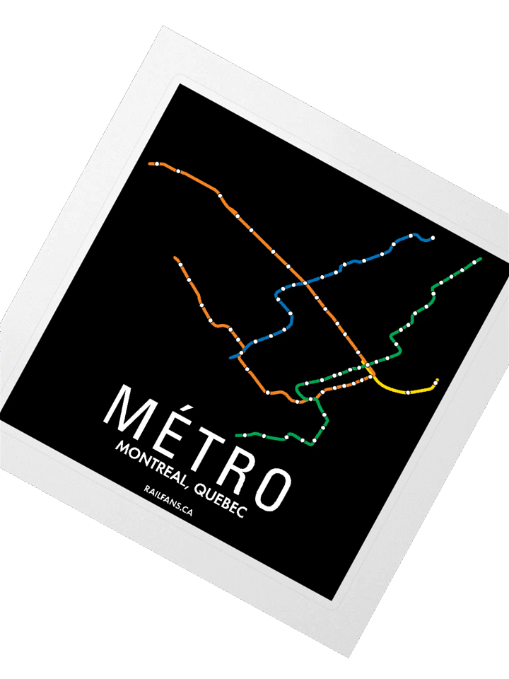 The Rail Fans Canada Transit Sticker - Metro product image (6)