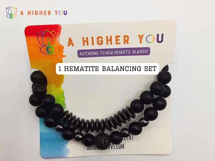 Grounded Strength Hematite Bracelet Set product image (1)