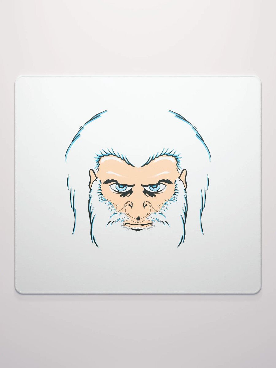 Serious Gamer's Stylized Face Mouse Pad product image (3)