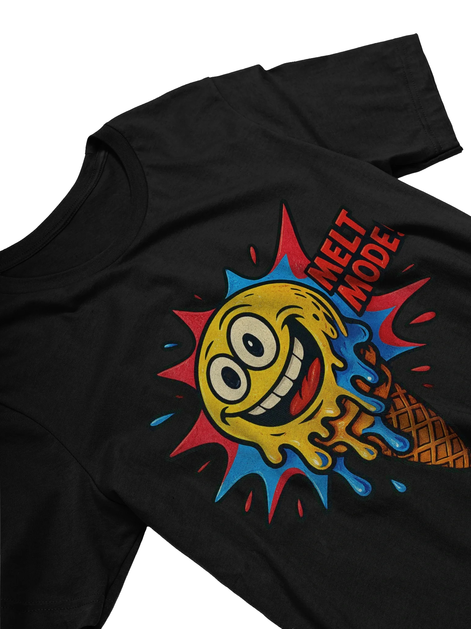 Melt Mode Ice Cream Cartoon T-Shirt product image (3)