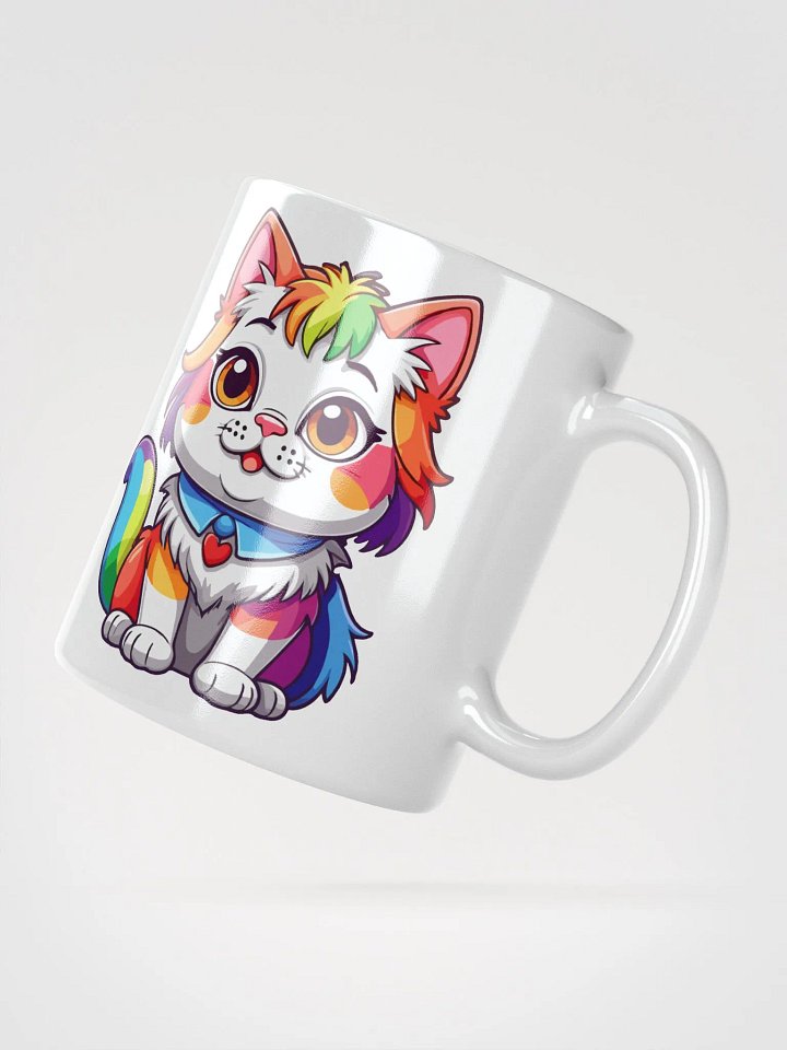 Cute Rainbow Color Cat 3 , Mug product image (3)