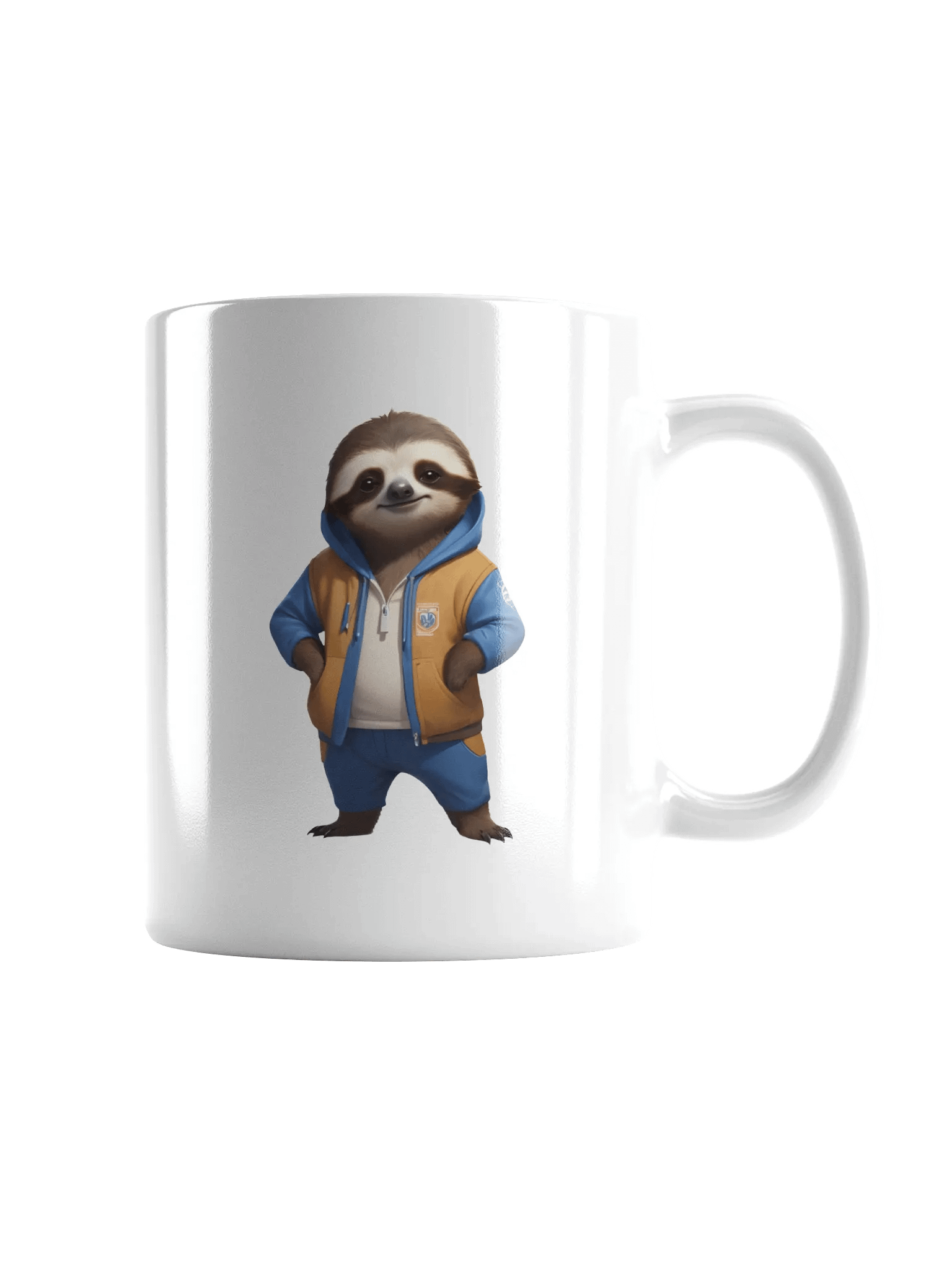 Cute Cartoon Sloth White Mug product image (2)