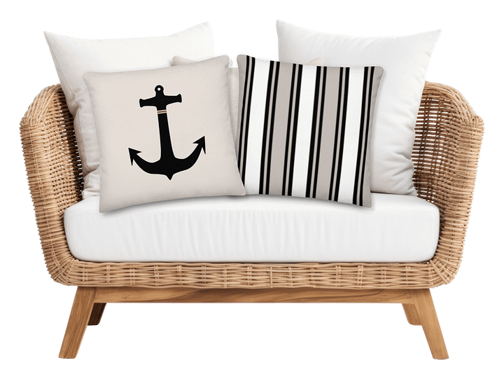 Beige Anchor Premium Pillow/ Beige Anker Premium Kissen product image (1)