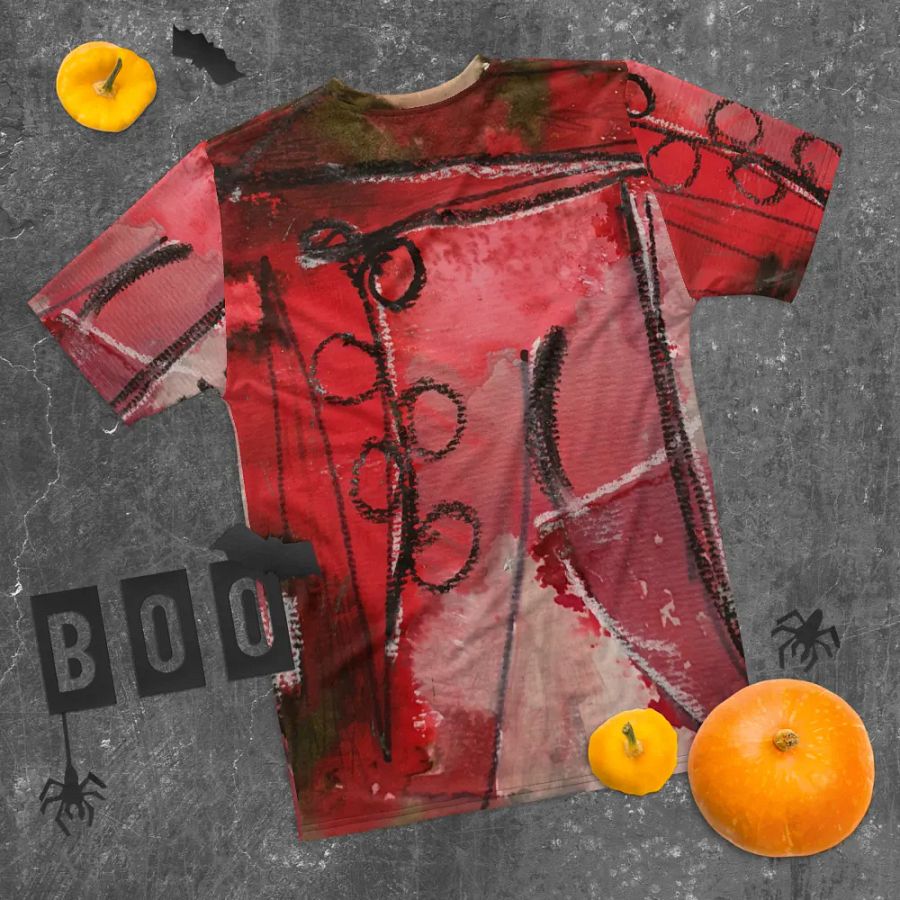 original painting by b.reters ink mixed media printed on tshirt product image (10)