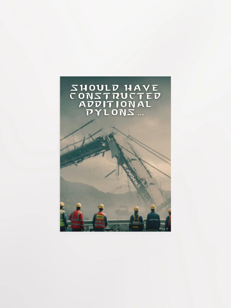 Should Have Constructed Addition Pylons - Bridge Collapse and Starcraft Reference Poster product image (3)