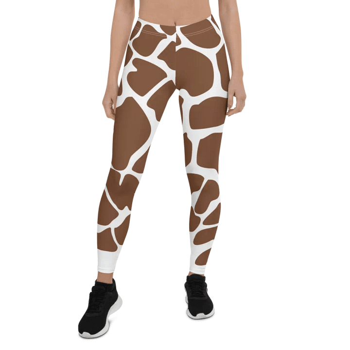 Dark Giraffe Print Leggings – Bold, Sleek & Ultra-Stylish for Any Occasion product image (1)