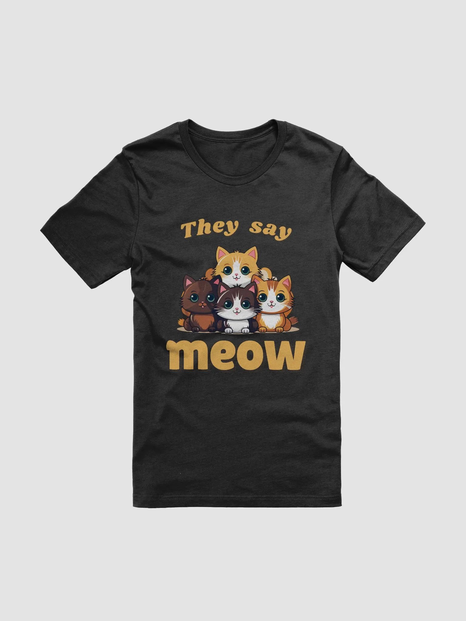 They Say Meow Adorable Cats Super Soft T-Shirt product image (3)