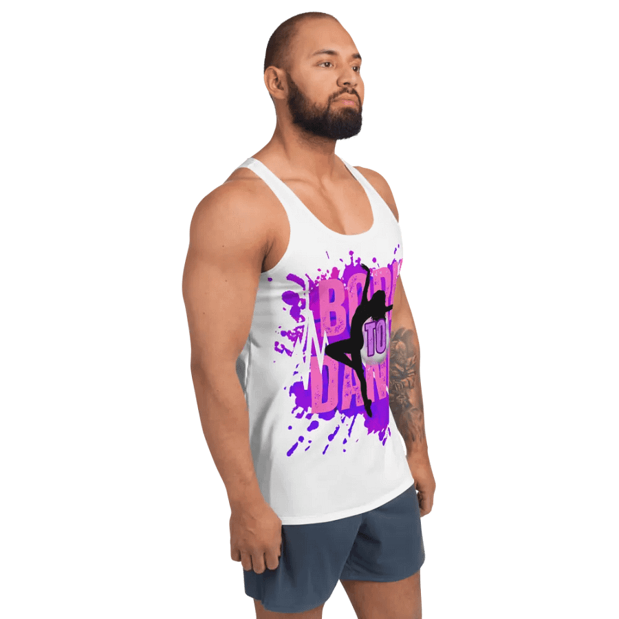 Born to Dance Her Silhouette Energetic Vibes Full Print Tank product image (12)