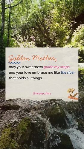 Coming home is not always a place. Sometimes, it’s the embrace of something divine. ✨ 

Golden mother — may your sweetness gu...