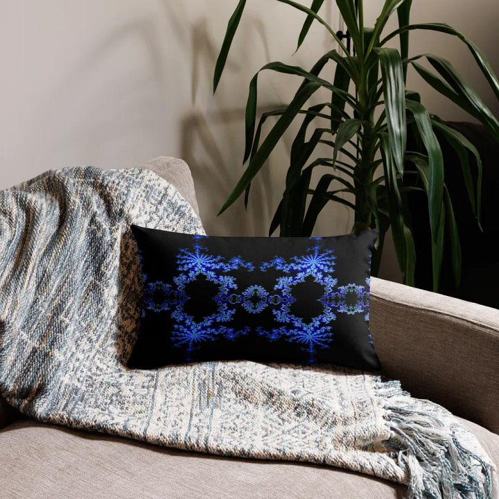Fractal Pillow Case (Black) product image (2)