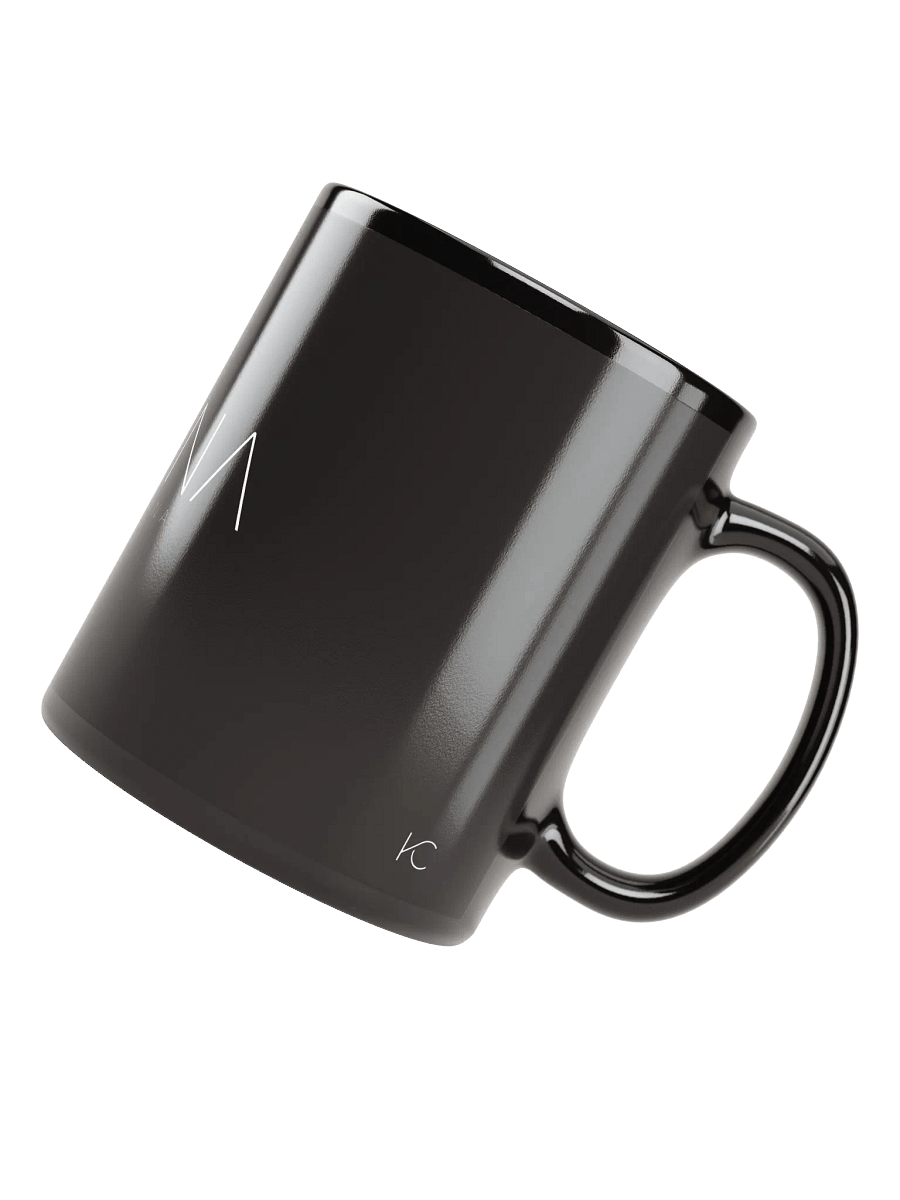 Glossy black color mug - KCLINA product image (5)