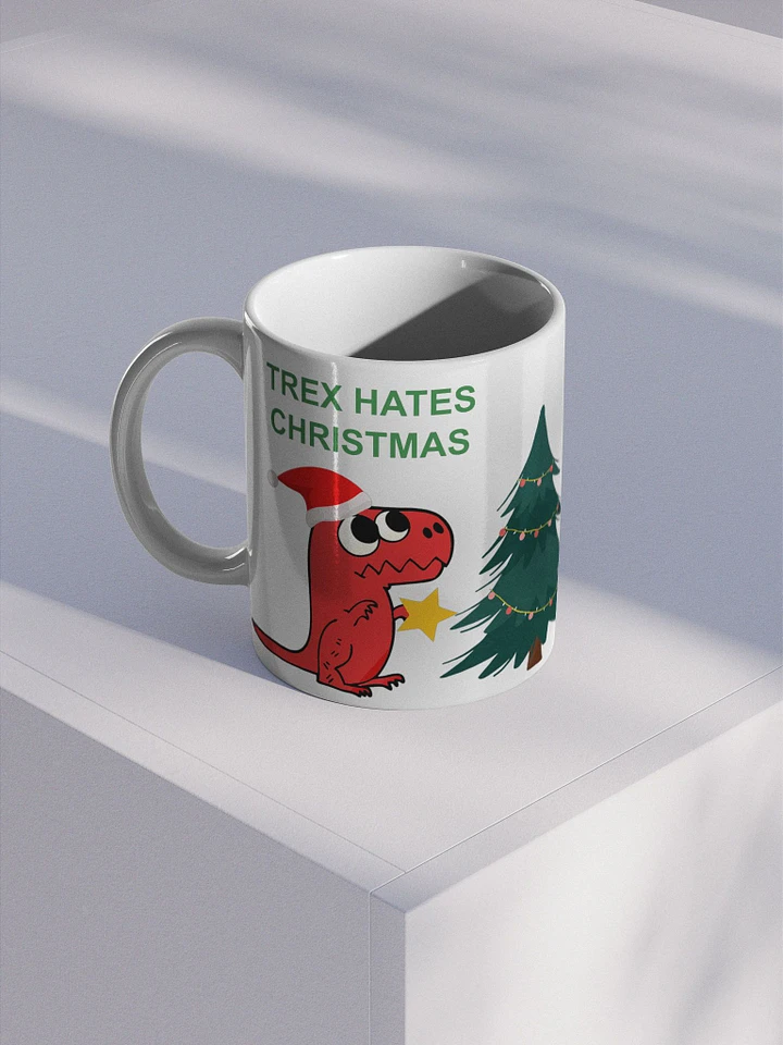 Trex Hates Xmas Holiday mug product image (1)