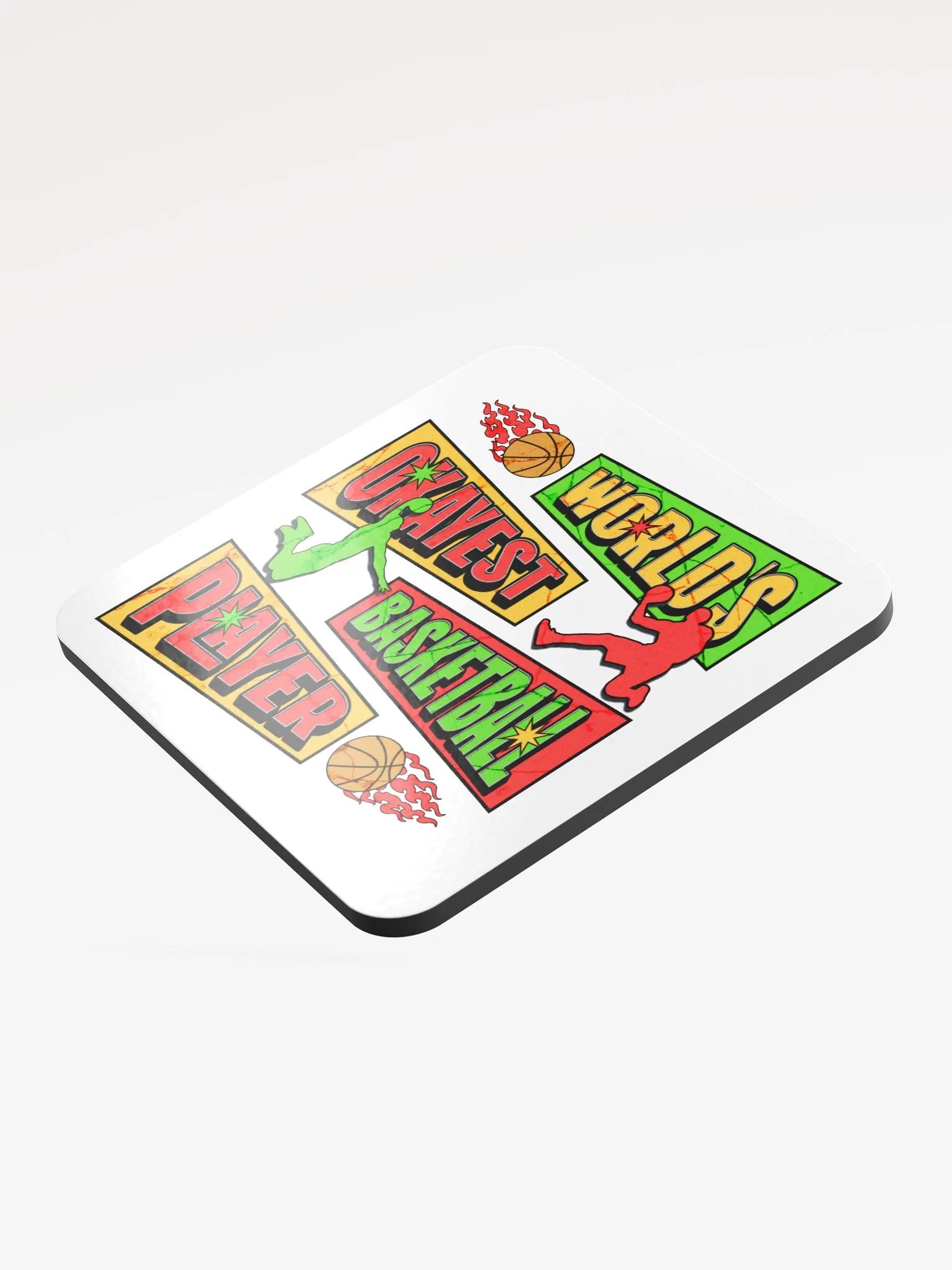 Worlds Okayest Basketball Player Cork Coaster product image (4)