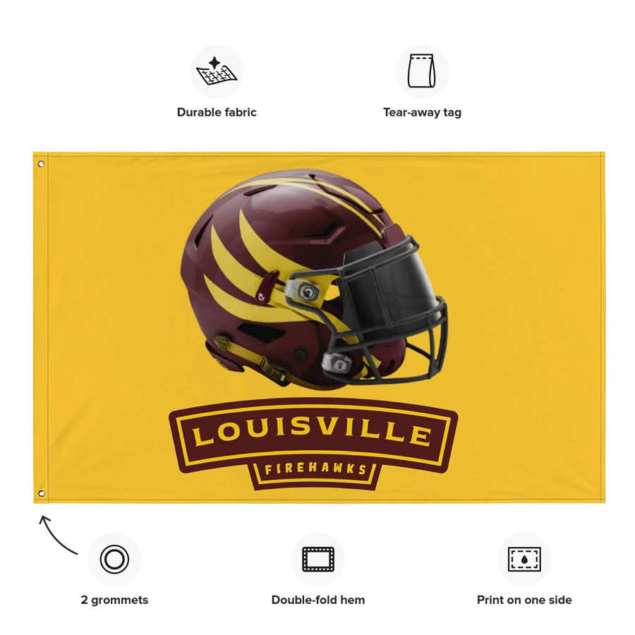 Louisville Firehawks Team Flag product image (15)