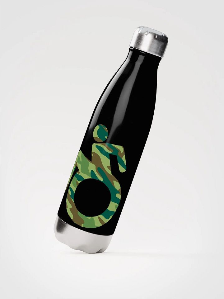 Wheelie, Green Camo SS Water Bottle product image (2)