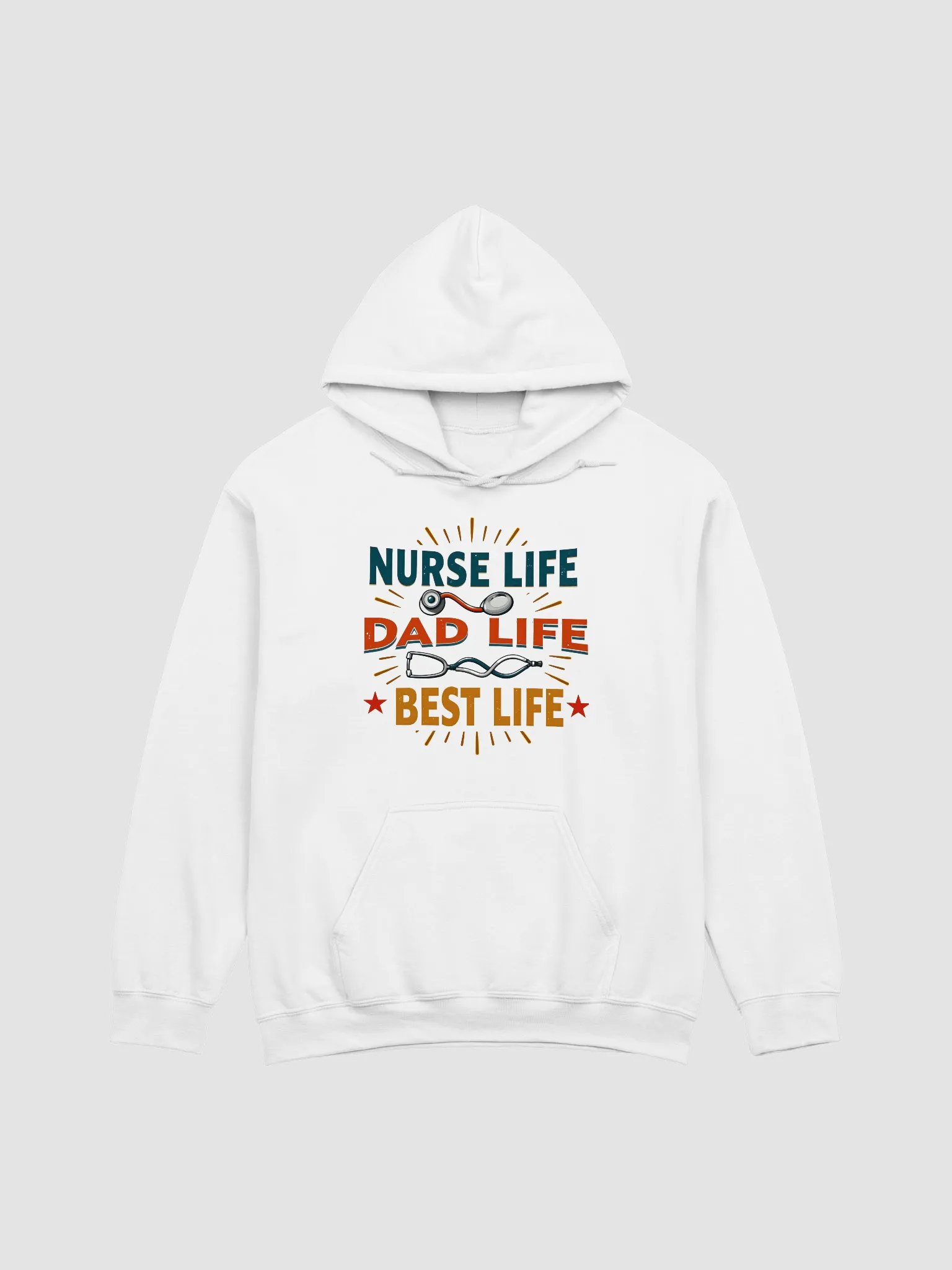 Nurse Life Dad Life Best Life Hoodie product image (9)