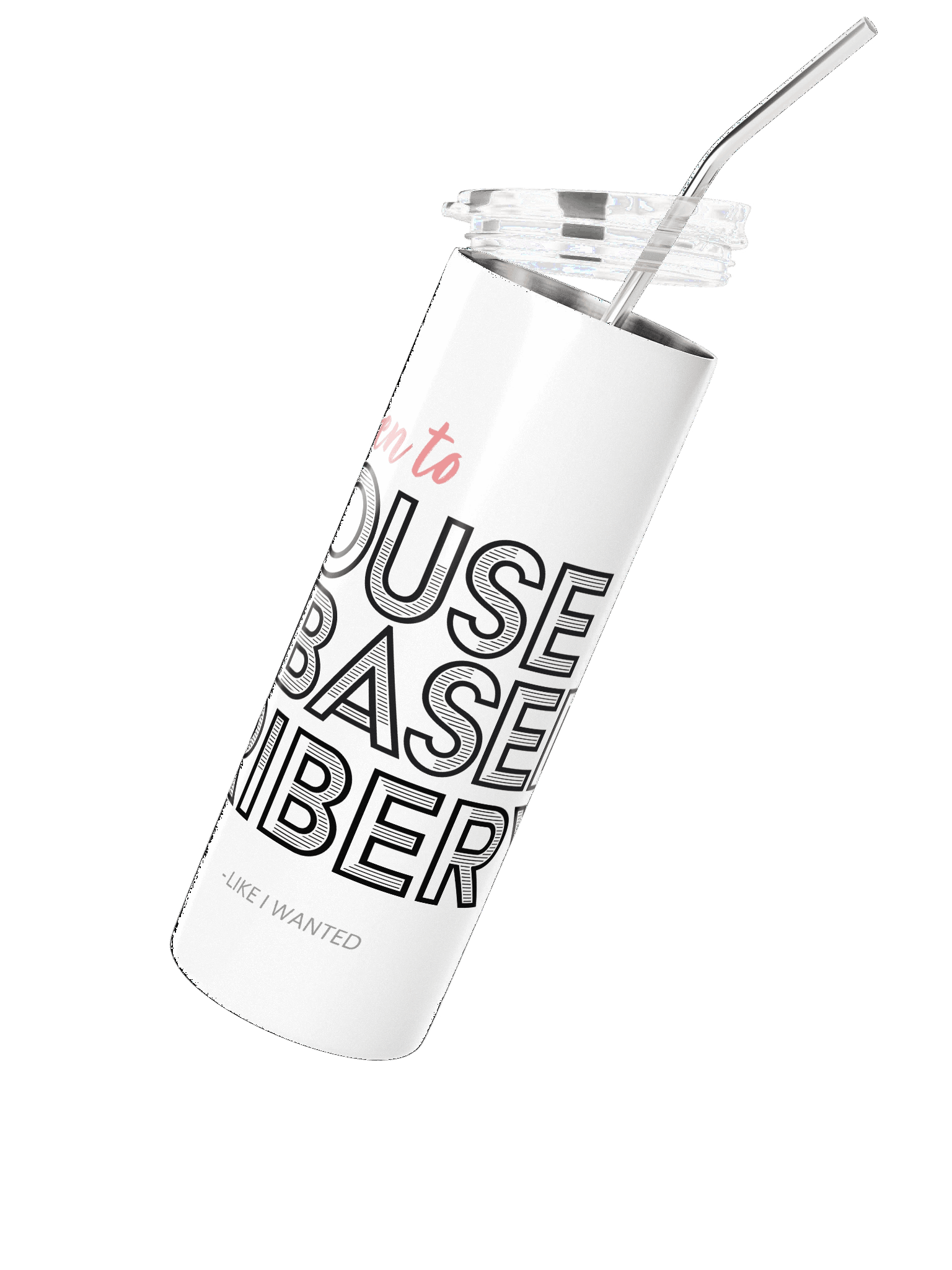 Mouse Based Bribery Stainless Steel Tumbler (White) product image (2)