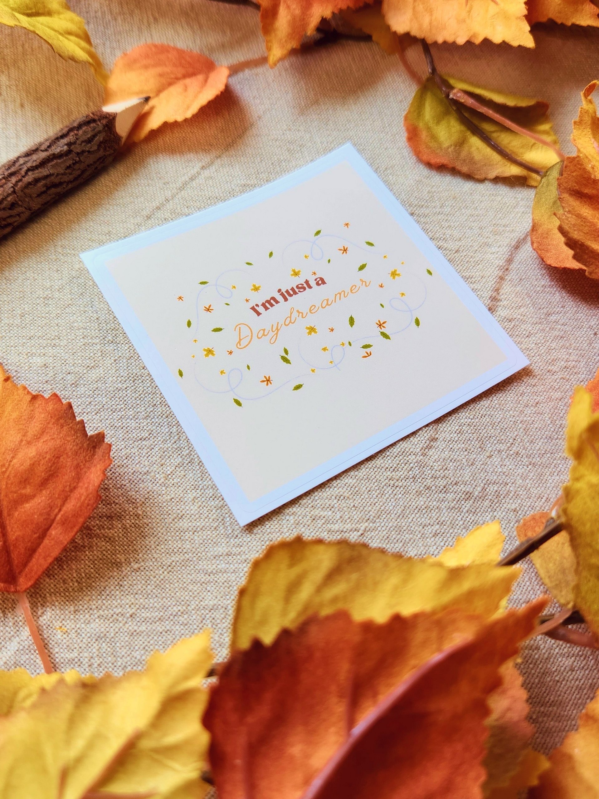 Autumn Daydreams Sticker (Cream) product image (3)