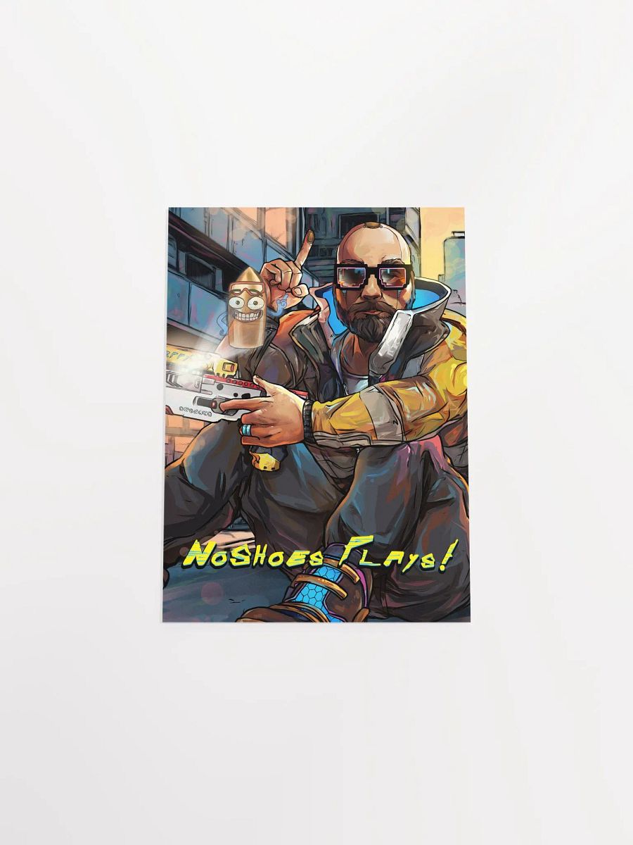 NoShoes Plays, but it's CyberPunk Poster product image (4)