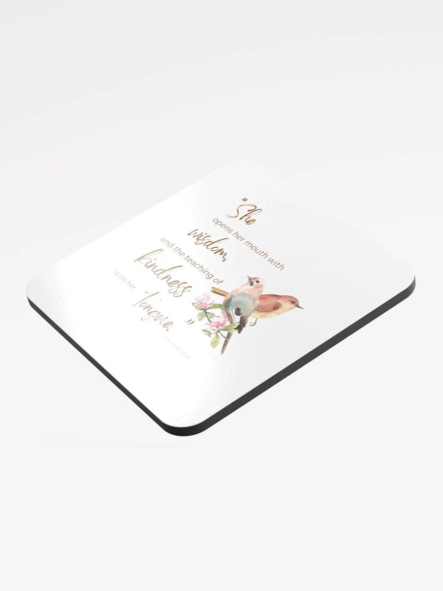 Wisdom and Kindness Cork Coaster product image (3)