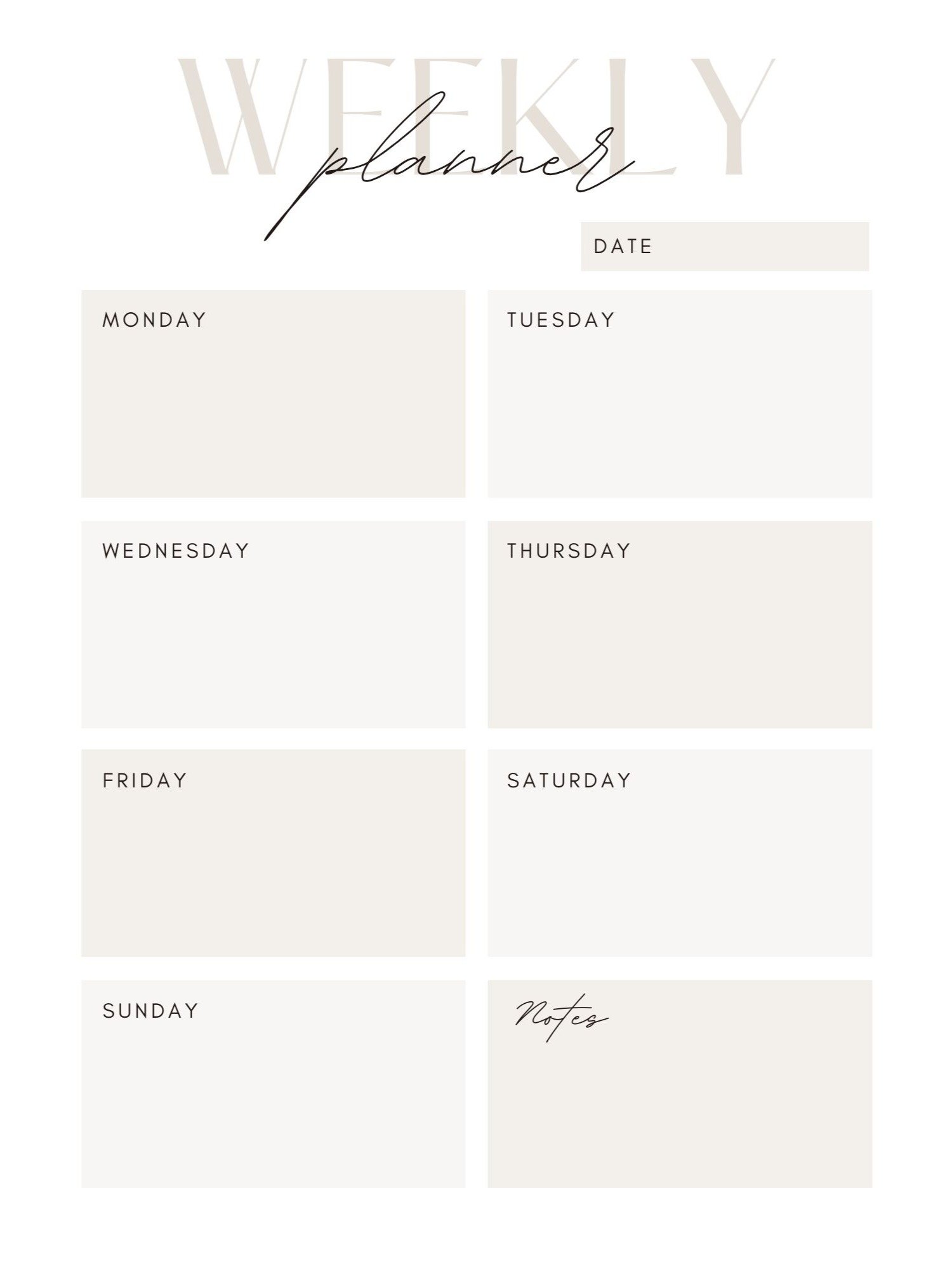 Minimalistic Digital Monthly Planner product image (9)