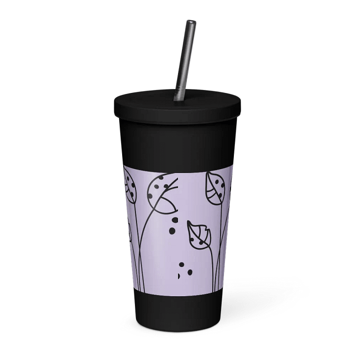 Insulated Tumbler with a Straw (PURP) product image (2)