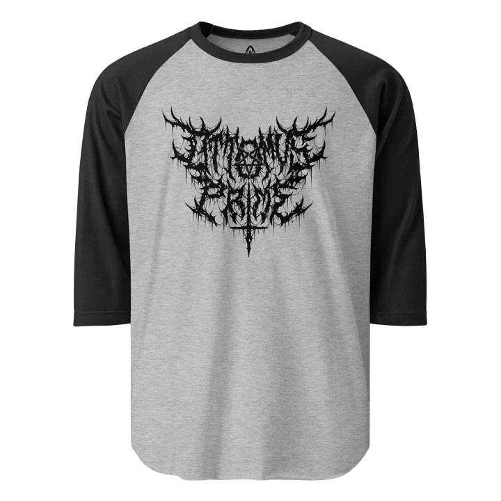 Ottomus Prime Metal Logo Baseball Tee (Black Logo) product image (1)