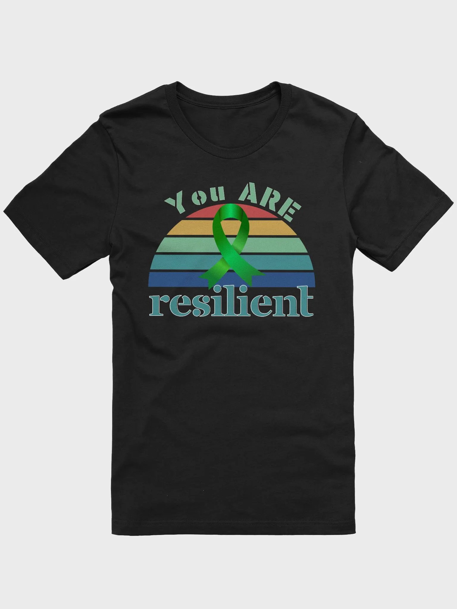 You Are Resilient, Ribbon Bella Canvas T-shirt. product image (2)