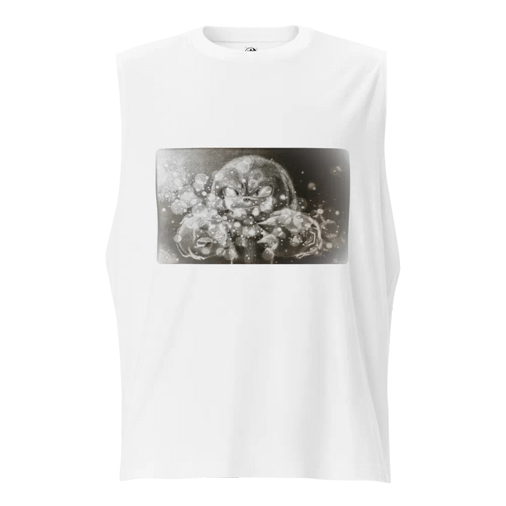 Nashīnasu - Knuckles The Echidna White Muscle Tank product image (1)