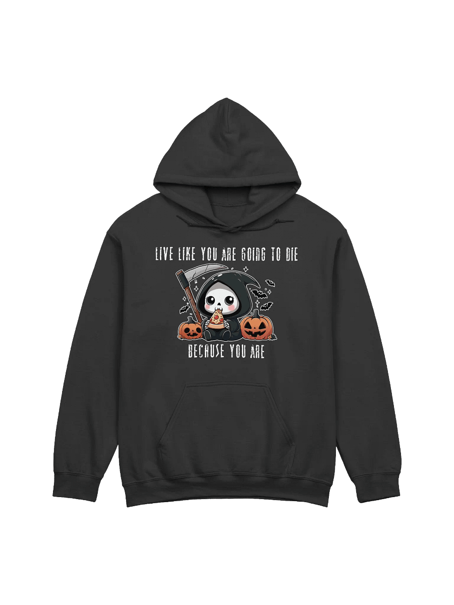Grim Pizza Party Unisex Hoodie - Dark Colors product image (4)
