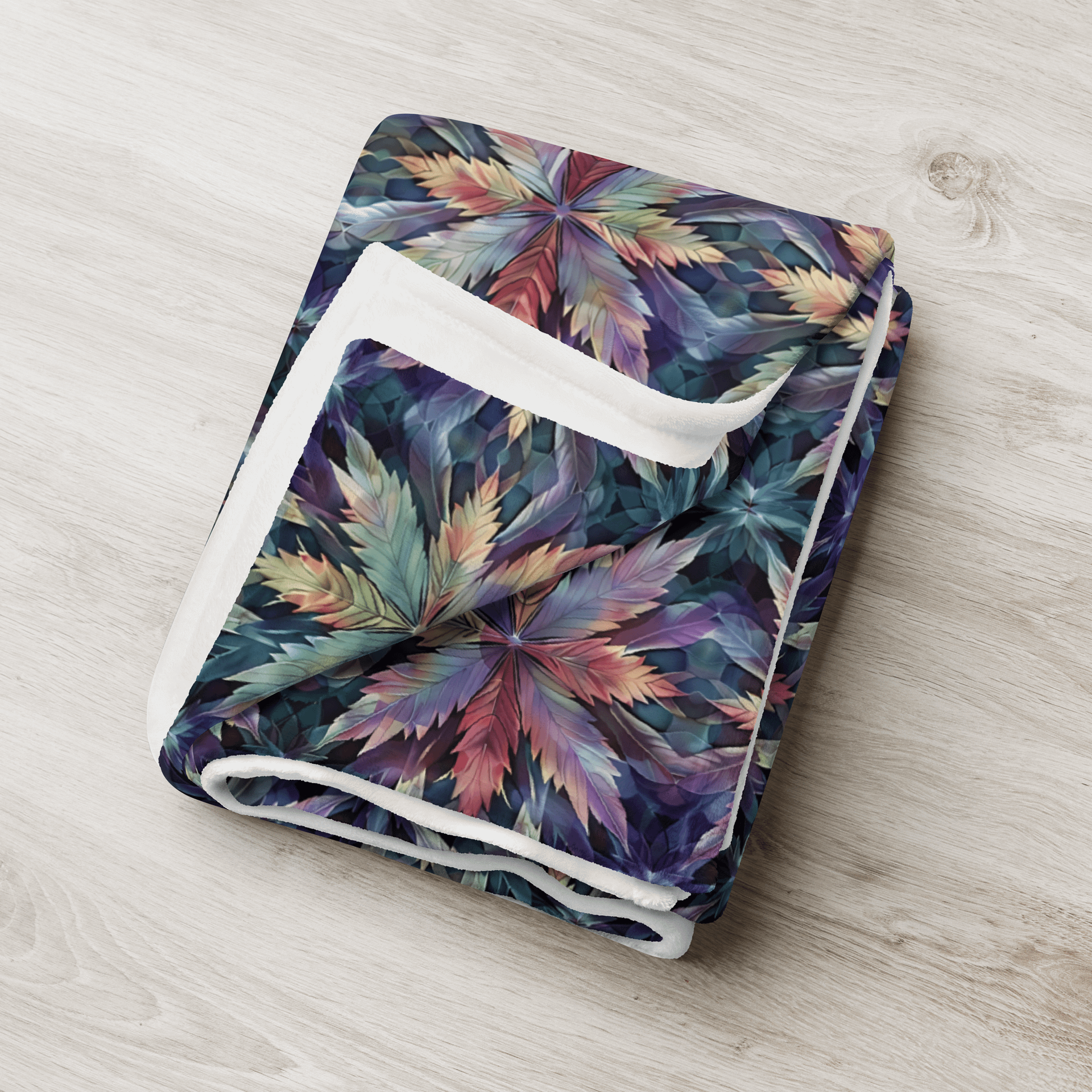 Cannabis - Aurora Blaze – Design | Silky Soft Throw Blanket product image (3)