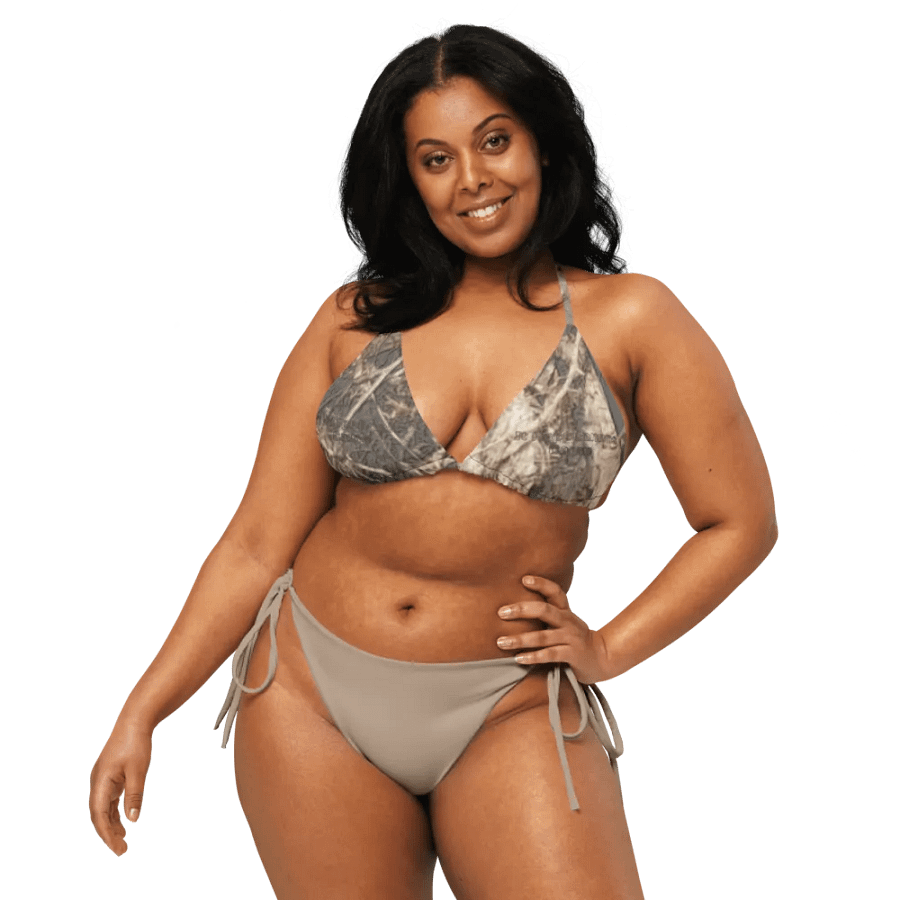 Recycled Padded String Bikini Top - Dead Split - It Happennnns Camo product image (8)