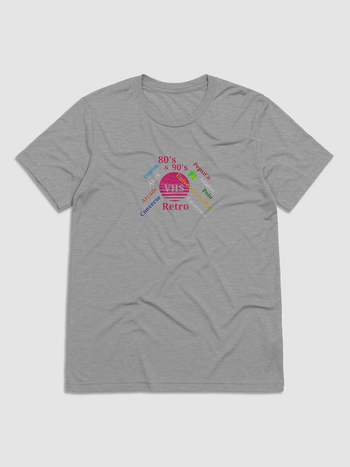 Retro VHS Circle 1980s 1990s Colorful T-Shirt product image (1)