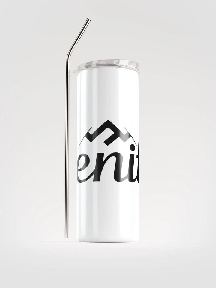 Zenith 20oz Vacuum-Insulated Stainless Steel Tumbler with Straw - White Mountain Design product image (2)
