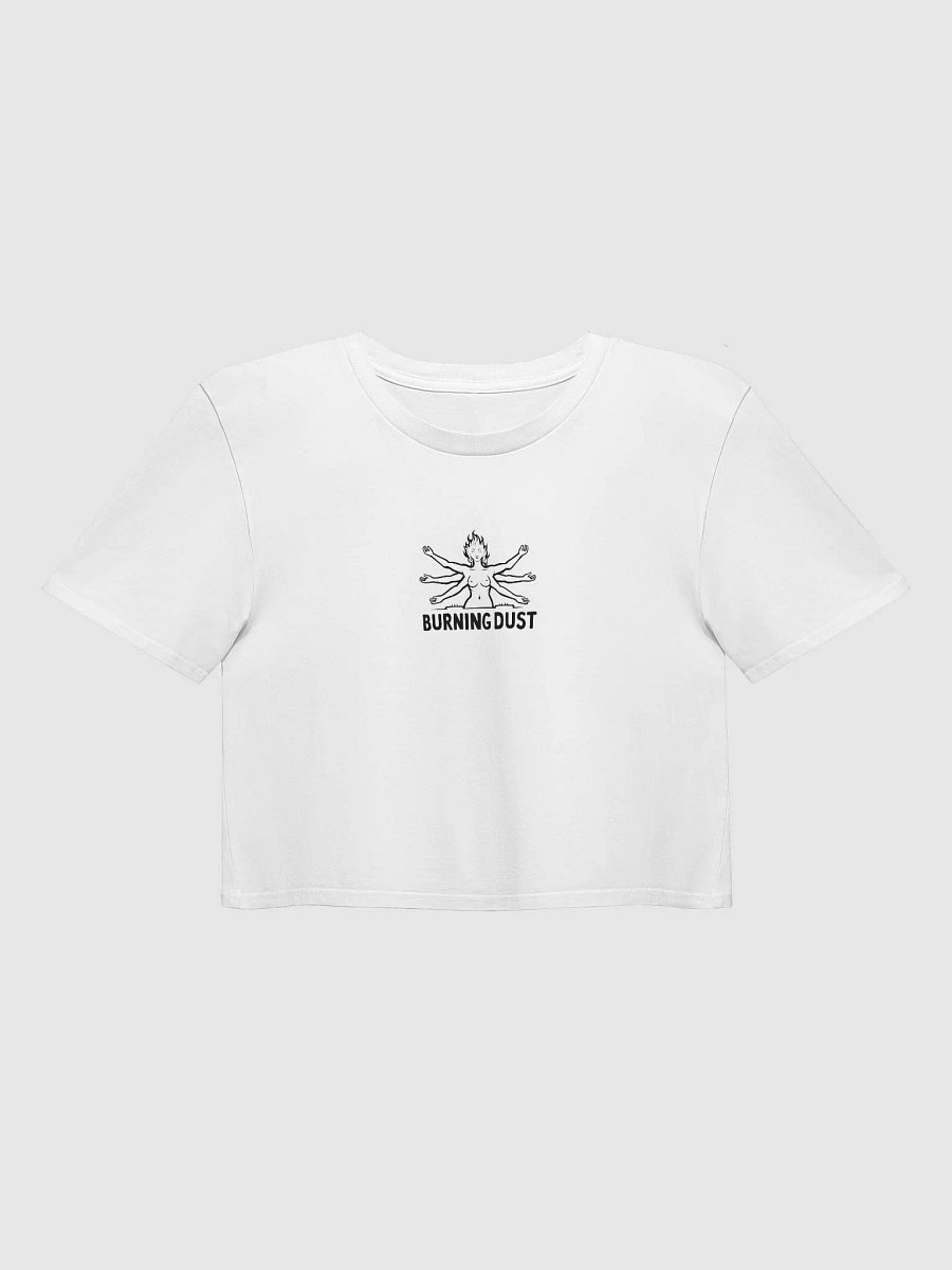 Burning Dust Women's Crop Top White product image (1)